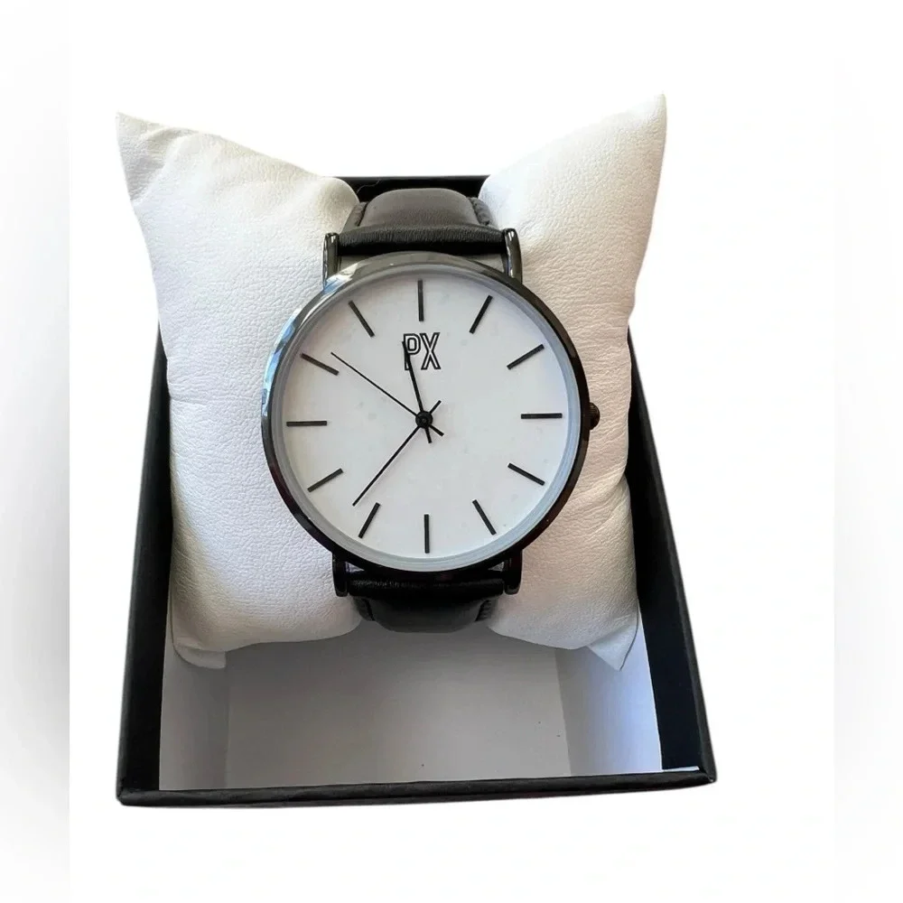 NIB Px Henry Leather Strap Watch